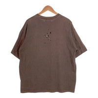 RE:Number(N)ine リ ナンバーナイン EMBLEM CLASH PIGMENT BIO TEE エンブレム クラッシュ ピグメントバイオ Tシャツ ブラウン ダメージ加工 nmbsc537 Size 3 福生店