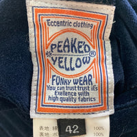 PEAK'D YELLOW ピークドイエロー リバーシブル スカジャン ネイビー size42 瑞穂店
