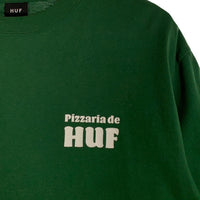 HUF ハフ NY DELIVERY TEE ニューヨークデリバリー Tシャツ グリーン プリント Size L 福生店