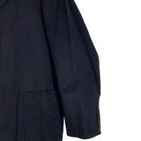 BURBERRY LONDON バーバリー フェイクレザー 千鳥格子 3B テーラードジャケット ネイビー BBR31-328-28 Size M 福生店