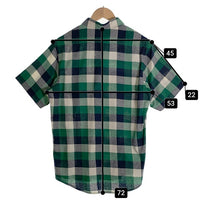 CORE FIGHTER コアファイター フランネルチェック 半袖シャツ グリーン Size M 福生店