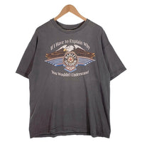 80-90's Harley-Davidson ハーレーダビッドソン イーグル バー&シールド プリントTシャツ フェードブラック Hanes USA製 Size XL 福生店