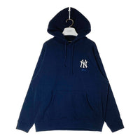 KITH キス MLB New York Yankees Hoodie ニューヨーク・ヤンキース 刺繍ロゴ プルオーバーパーカー ネイビー sizeL 瑞穂店