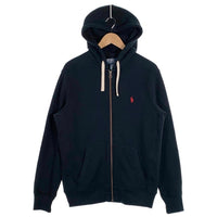 90's Polo By Ralph Lauren ポロ バイ ラルフローレン フード裏サーマル ジップアップパーカー フーディー ブラック Size M 福生店