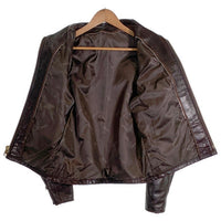 Schott ショット 642VS レザーシングルライダースジャケット ライナー無し チェリーブラウン Size 40 福生店