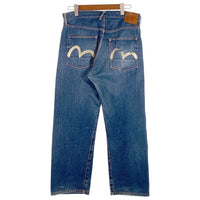 EVISU エヴィス ストレート デニム カモメペイント 隠しリベット インディゴ Lot.2001 Size 35×35 福生店