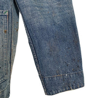 STEVENSON OVERALL スティーブンソンオーバーオール Switchman USED/ペンキ加工 デニムカバーオール インディゴ SM1-VRX Size 40 福生店