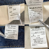 Lee リー ARCHIVES RIDERS 101-Z 1948 デニムパンツ インディゴ size34 瑞穂店