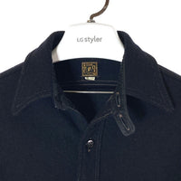 FREEWHEELERS フリーホイーラーズ US NAVY CPO シャツ ダークネイビー size14 瑞穂店