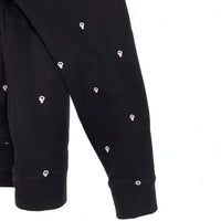 00's STUSSY ステューシー Skull Patterned Full Zip Hoodie フルジップパーカー フーディー ブラック Size XL 福生店