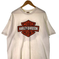 00's~ HARLEY-DAVIDSON ハーレーダビッドソン バー&シールド プリント Tシャツ ホワイト 2009コピーライト Size XL 福生店