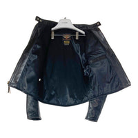 The REAL McCOY's リアルマッコイズ HARLEY-DAVIDSON ハーレーダビッドソン 50's復刻 ホースハイド シングル ライダースジャケット ブラック size34 瑞穂店
