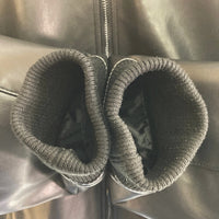 ZARA ザラ フェイクレザーボンバージャケット ブラック sizeL 瑞穂店