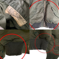 70's U.S. ARMY ALPHA INDUSTRIES アルファインダストリーズ AIR FORCE 米空軍 MA-1 L-2B フライトジャケット オリーブ DSA100-74-C-1559 8414-00-817-0596 Size XL 福生店