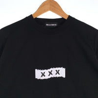 GOD SELECTION XXX ゴッドセレクショントリプルエックス シュレッダー加工プリント Tシャツ ブラック GX-S23-KKST-01 Size XL 福生店
