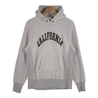 Champion チャンピオン CALIFORNIA リバースウィーブ プルオーバースウェットパーカー グレー ダメージ加工 C8-E13 Size L 福生店