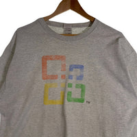 00's Microsoft Office マイクロソフトオフィス プリントTシャツ オートミール Size XL 福生店