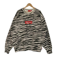 SUPREME シュプリーム 22AW Box Logo Crewneck ボックスロゴ クルーネックスウェットトレーナー ゼブラ Size XL 福生店