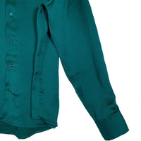 ami alexandre mattiussi アミ アレクサンドルマテュッシ ポリエステル レギュラーカラーシャツ グリーン Size 38 福生店