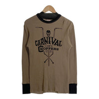 FREEWHEELERS フリーホイーラーズ Power Wear Carnival of HOPPERS クルーネックサーマルカットソー オリーブ ブラック Size M 福生店