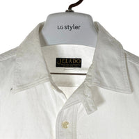 JELADO ジェラード ANTIQUE GARMENTS ダイヤ ジャガード コットン長袖シャツ ホワイト size15 瑞穂店