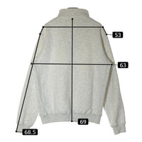 CARHARTT カーハート Half Zip Script Sweats アメリカンスクリプトシ ハーフジップスウェットシャツ グレー sizeXL 瑞穂店