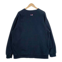 PHAT FARM ファットファーム クルーネックスウェットトレーナー プリント ネイビー Size XL 福生店