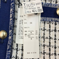 FENNEL フェンネル ツイードジャケット ブルー size38 瑞穂店