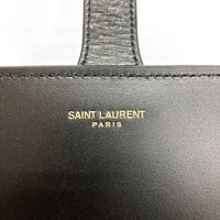 SAINT LAURENT サンローラン 668582 AAAWV カーフ ミディアム サッチェル ショルダーバッグ ブラック 瑞穂店