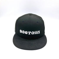 NEWERA×DOG TOWN ニューエラ×ドッグタウン ロゴ刺繍 キャップ ブラック size62.5cm 瑞穂店
