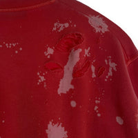 DSQUARED2 ディースクエアード ダメージ加工 クルーネック スウェット ピンク S74GU0677 Size M 福生店