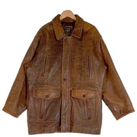 RESERVATION TICKET リザベーションチケット レザージャケット ブラウン 73405 Size L 福生店