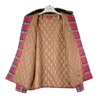 Supreme シュプリーム 21AW Faux Fur Collar Flannel Shirt レッド sizeL 瑞穂店