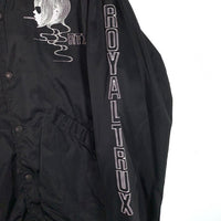 HYSTERIC GLAMOUR ヒステリックグラマー 17AW RX ナイロンコーチジャケット ブラック スナップボタン プリント 02173AB22 Size L 福生店