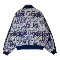 adidas アディダス デサント製 リバーシブル キルティング ボンバージャケット グレー sizeM-L 瑞穂店