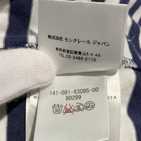 MONCLER モンクレール POLO SHIRT ボーダー ワッペン ポロシャツ ホワイト ネイビー Size M 福生店