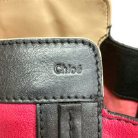 Chloe クロエ アリソン ハンドバッグ ALISON バイカラー レザー レッド ブラック 瑞穂店