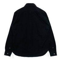 Pherrow's フェローズ ワンポイント刺繍 オックスフォード B.D 長袖シャツ ブラック size15 MEDIUM 瑞穂店