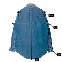 POLO COUNTRY ポロカントリー 90's マレーシア製 ボタンダウン デニムシャツ インディゴ sizeM 瑞穂店