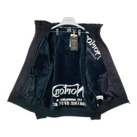 Norton ノートン フェイクスウェード ジップアップパーカー ブラック 裏ボア 243N1311A Size L 瑞穂店