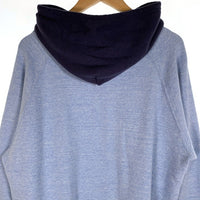 STANDARD CALIFORNIA スタンダードカリフォルニア SD 88/12 Diner Logo 2Tone Hood Sweat ダイナーロゴ 2トーン プルオーバースウェットパーカー ブルー Size L 福生店