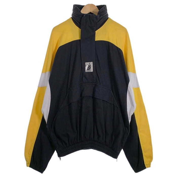 バレンシアガ ブラック ウォームアップウェア BALENCIAGA(バレンシアガ) Tab Worn-out Zip-up Hoodie ショート