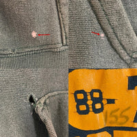 Champion チャンピオン USA製 トリコタグ リバースウィーブ LONGWOOD WRESTLING 3段 ラバープリント プルオーバーパーカー グリーン sizeL 瑞穂店