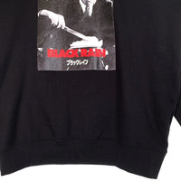 BEAMS ビームス BLACK RAIN ブラックレイン フォトプリント クルーネックスウェットトレーナー ブラック Size XL 福生店