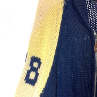 CHAPS RALPH LAUREN チャップスラルフローレン ジップアップ カウチンセーター ネイビー sizeL 瑞穂店