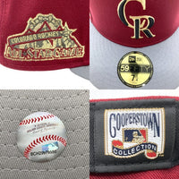 NEW ERA ニューエラ 59FIFTY クーパーズタウン コロラド・ロッキーズ 1998 ALL STAR GAME キャップ ボルドー size7 1/4 瑞穂店