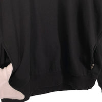 1piu1uguale3 ウノピュウノウグァーレトレ BIG LOGO PARKA バック発泡ロゴプリント プルオーバースウェットパーカー ブラック MRB500 Size V (5) 福生店