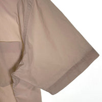FUMITO GANRYU フミトガンリュウ BANDED COLLAR SHIRT バンドカラー 比翼 デザインシャツ ベージュ 半袖 Fu1-Sh-10 Size 2 福生店