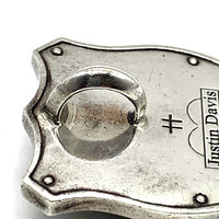 Justin Davis ジャスティンデイビス 内山英雄 クラウンスカル シールド ペンダントトップ SV925 ジルコニア 福生店