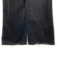 9090 ナインティナインティ ワイド デニムパンツ ブラック sizeL 瑞穂店